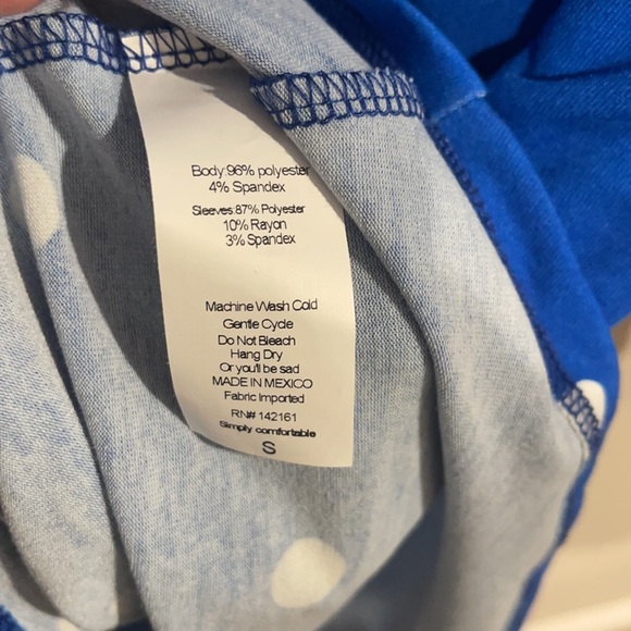 Lularoe Randy baseball T top size small - Picture 3 of 3